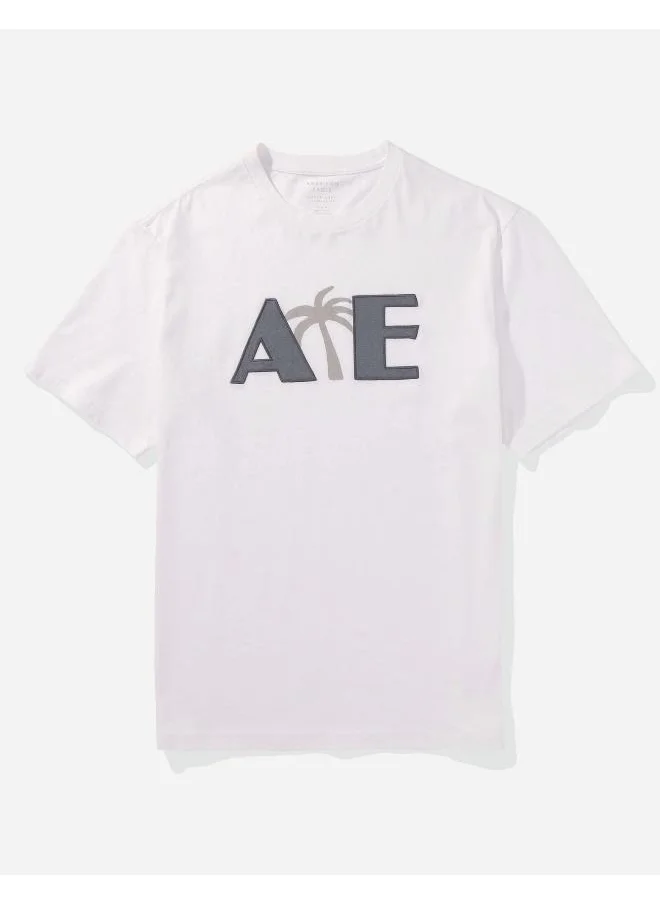 American Eagle Logo Graphic Crew Neck T-Shirt