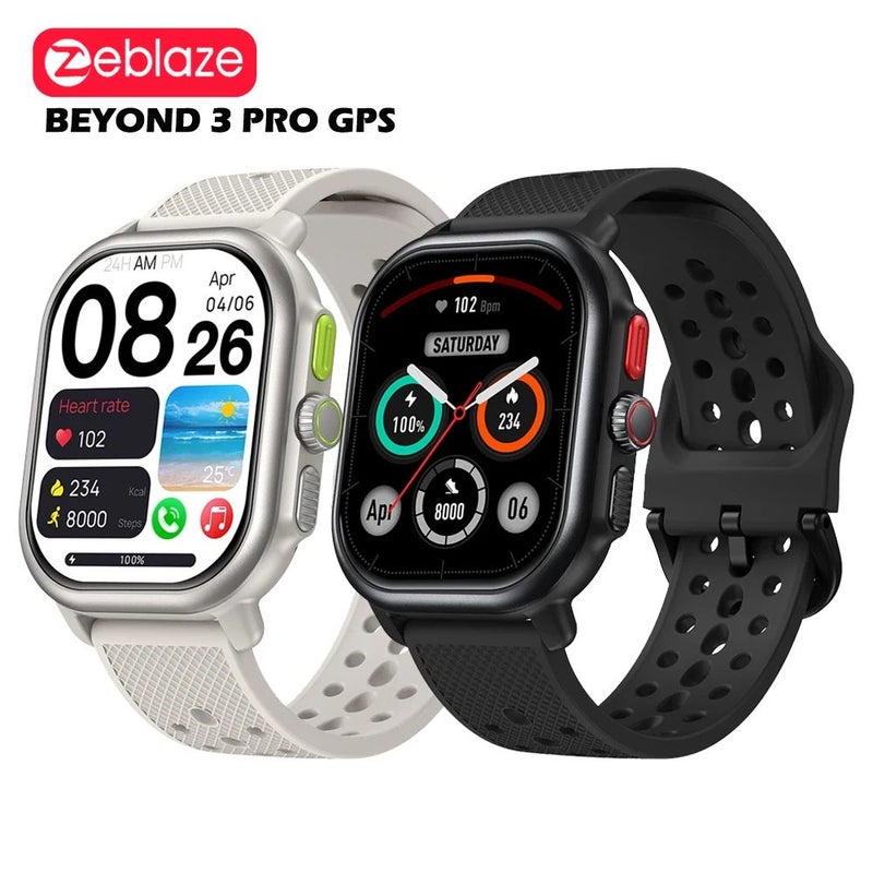 زيبليز ساعة ذكية Zeblaze Beyond 3 PRO - أبيض - Image 2