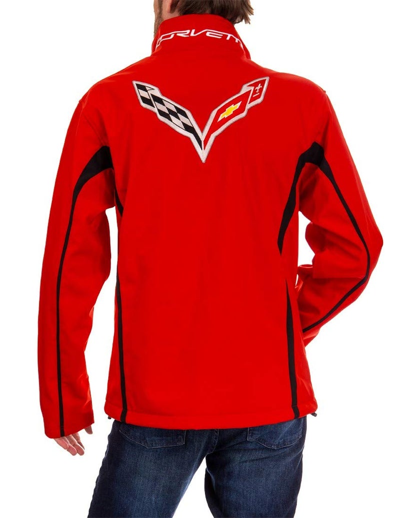 Calhoun GM Chevrolet Unisex Bonded All-Season Jacket (Corvette (Red), XX-Large) - Image 3