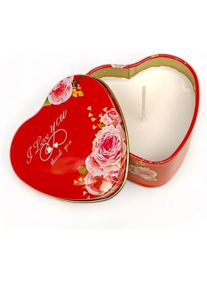 شمعة عطرية لطيفة على شكل قلب متعددة الألوان والأشكال - Image 1