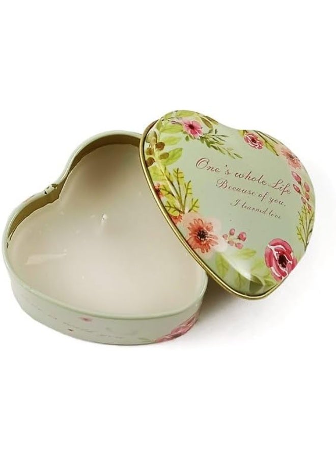 شمعة عطرية لطيفة على شكل قلب متعددة الألوان والأشكال - Image 3