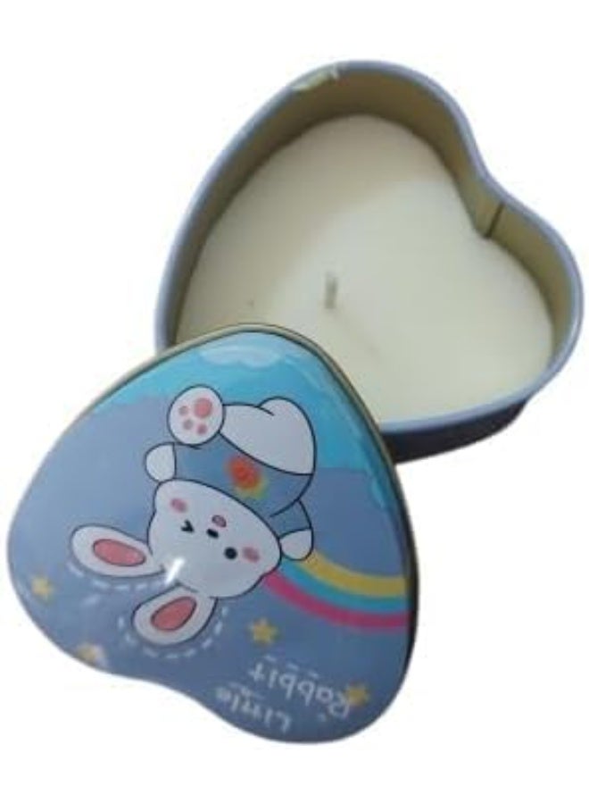 شمعة عطرية لطيفة على شكل قلب متعددة الألوان والأشكال - Image 5