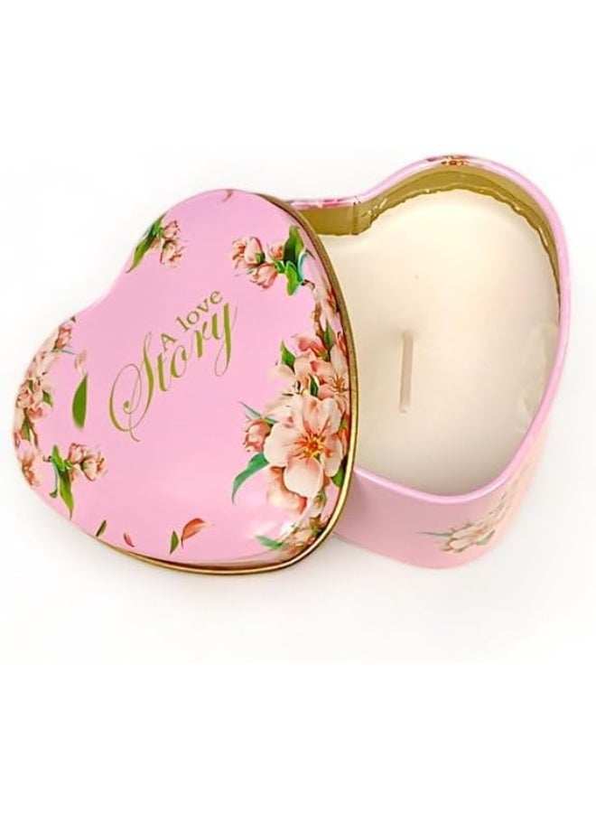 شمعة عطرية لطيفة على شكل قلب متعددة الألوان والأشكال - Image 2