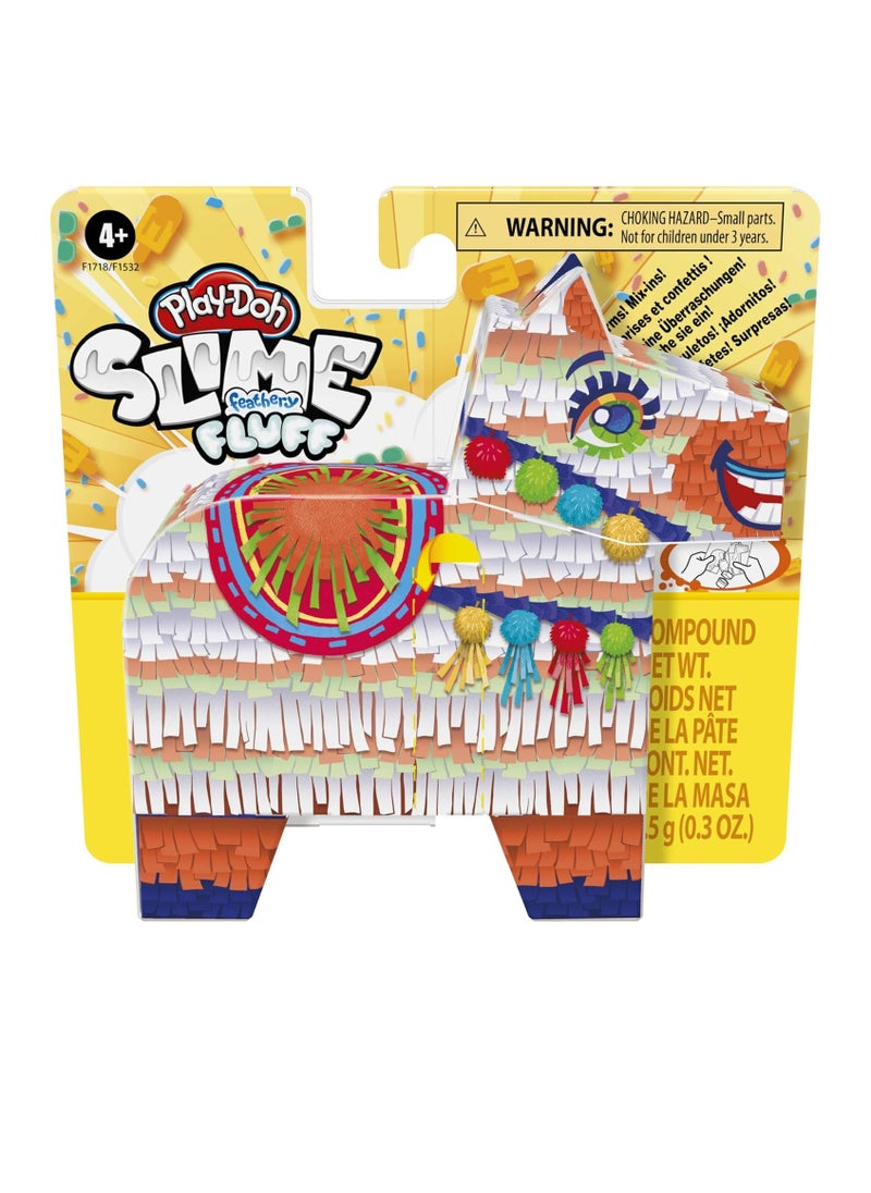 Play-Doh Slime Feathery Fluff Scented Whimsical Llama Pinata Toy for Kids 4 Years and Up with 4 Mix-ins and 2 Cans of Compound, Non-Toxic  - Image 1