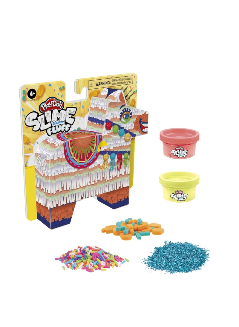 Play-Doh Slime Feathery Fluff Scented Whimsical Llama Pinata Toy for Kids 4 Years and Up with 4 Mix-ins and 2 Cans of Compound, Non-Toxic  - Image 2