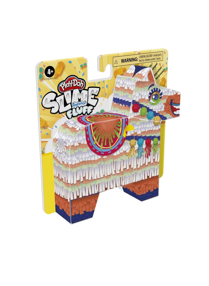 Play-Doh Slime Feathery Fluff Scented Whimsical Llama Pinata Toy for Kids 4 Years and Up with 4 Mix-ins and 2 Cans of Compound, Non-Toxic  - Image 3