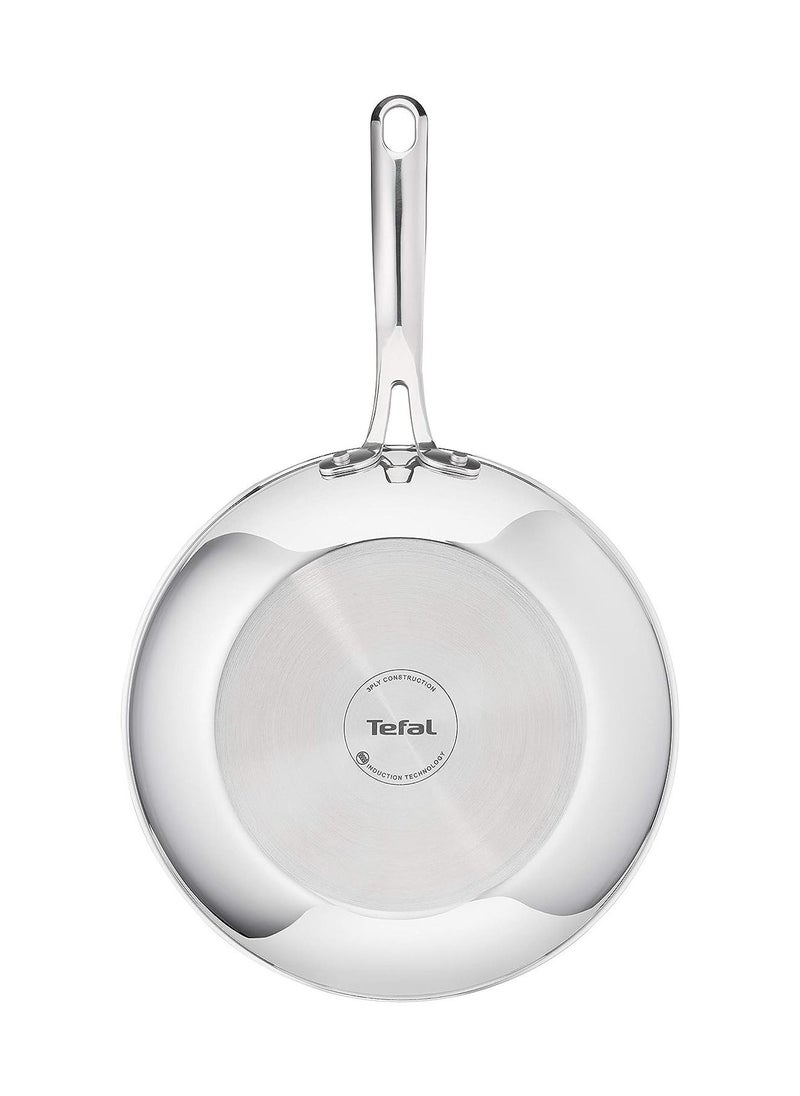 Tefal - Tefal E49716 Eternal Mesh Wok Frying Pan With Lid 28 cm Secure and Scratch Resistant Mesh Seal Three Layer Pan  Induction Cooker Compatible For All Types Of Stoves - Image 1