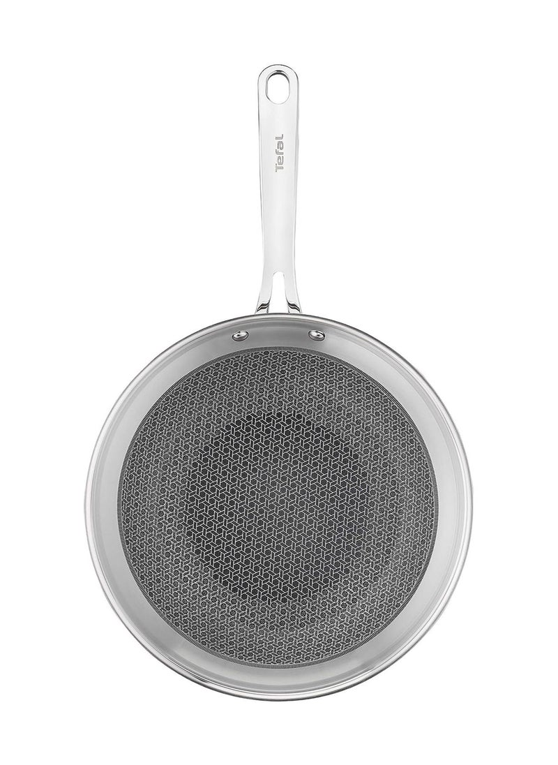 Tefal - Tefal E49716 Eternal Mesh Wok Frying Pan With Lid 28 cm Secure and Scratch Resistant Mesh Seal Three Layer Pan  Induction Cooker Compatible For All Types Of Stoves - Image 1