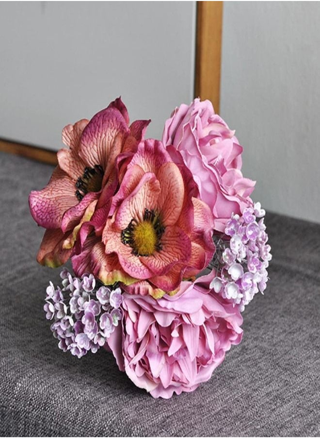 Kutis 1 Bunch of Multicolor Artificial Decorative Flowers Home Dining Room Decoration False Blossom 13 x 28 Centimeter  - Image 2