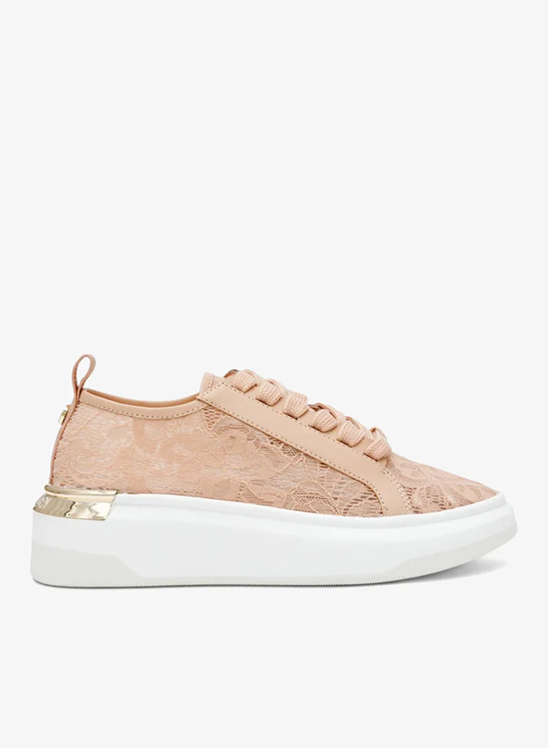 Steve madden glacial-l women's blush lace sneakers