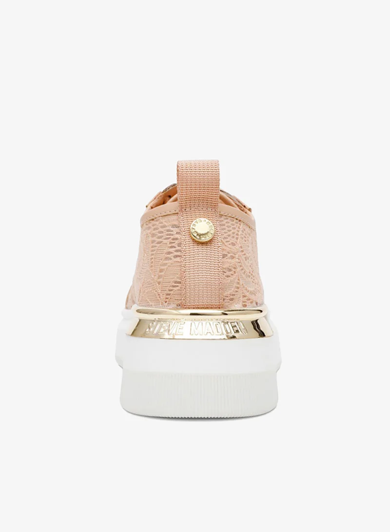 STEVE MADDEN  Steve madden glacial-l women's blush lace sneakers for Women | Best Price UAE