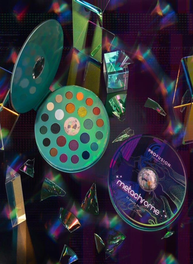 Profusion Cosmetics Metachrome 25-Shade Eyeshadow Palette - Multi-Finish, Hyper-Pigmented Colors, Universally Flattering, Cruelty-Free - Perfect for Day to Night Looks! - Image 5