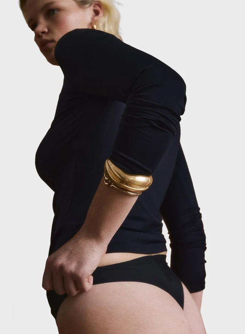 اتش اند ام 3 قطع سراويل داخلية عالية الأرجل