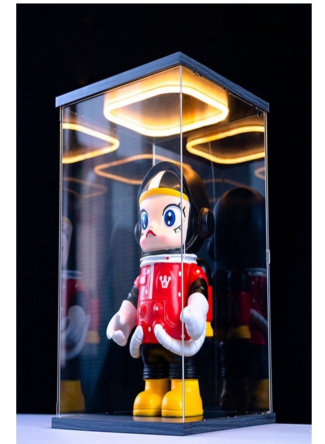 Ring LED Light Acrylic Display Case with Door for Action Figure  - Image 3