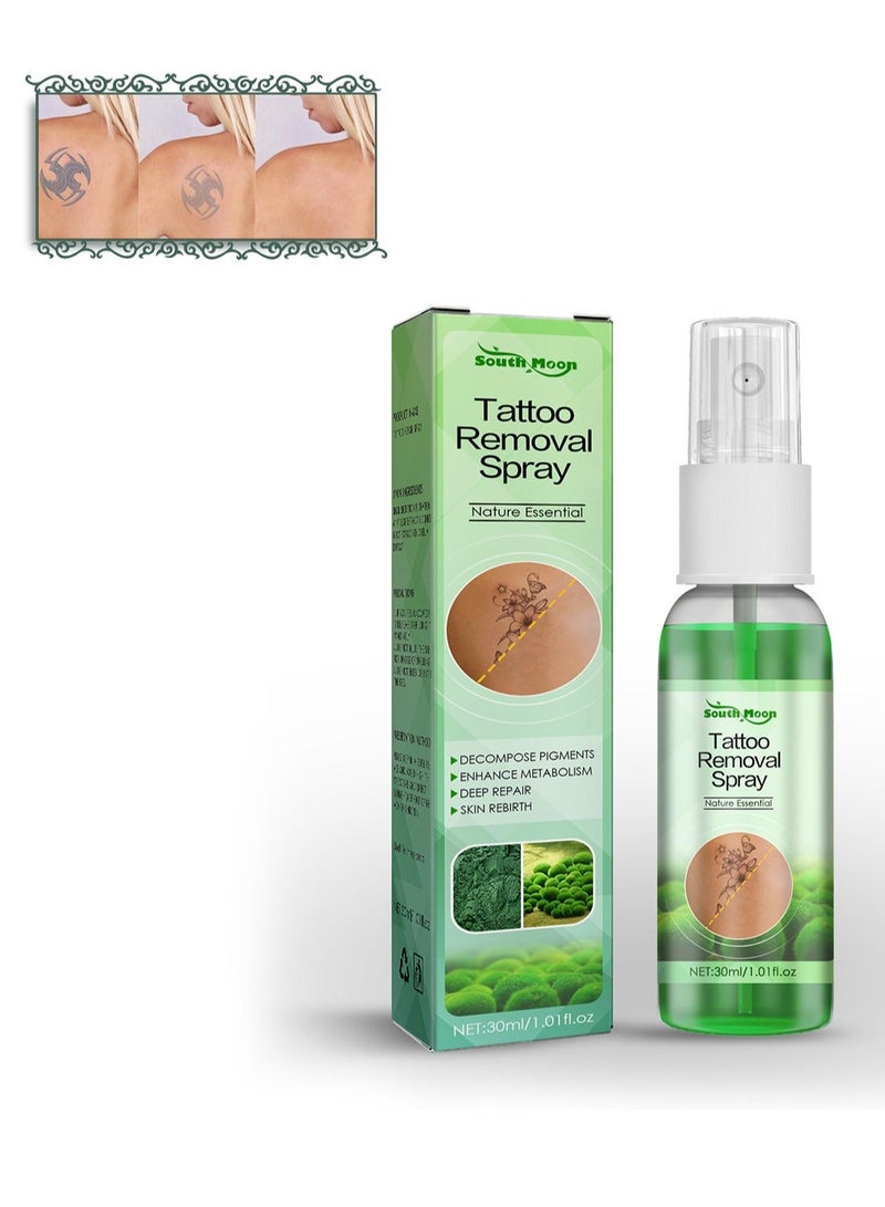 Natural Herbal Tattoo Removal Spray Tattoo Removal and Fading Painless and Permanent Tattoo Removal 30ml