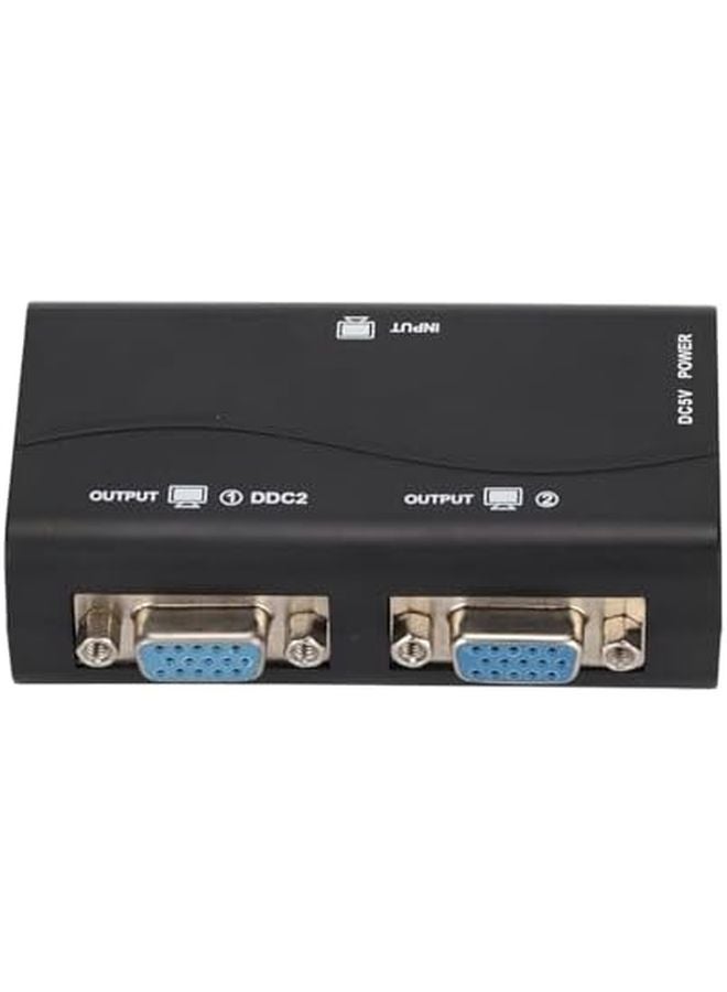 مقسم VGA مزود بالطاقة عبر USB محول شاشة مزدوجة للكمبيوتر إلى شاشتين وجهاز عرض - Image 3