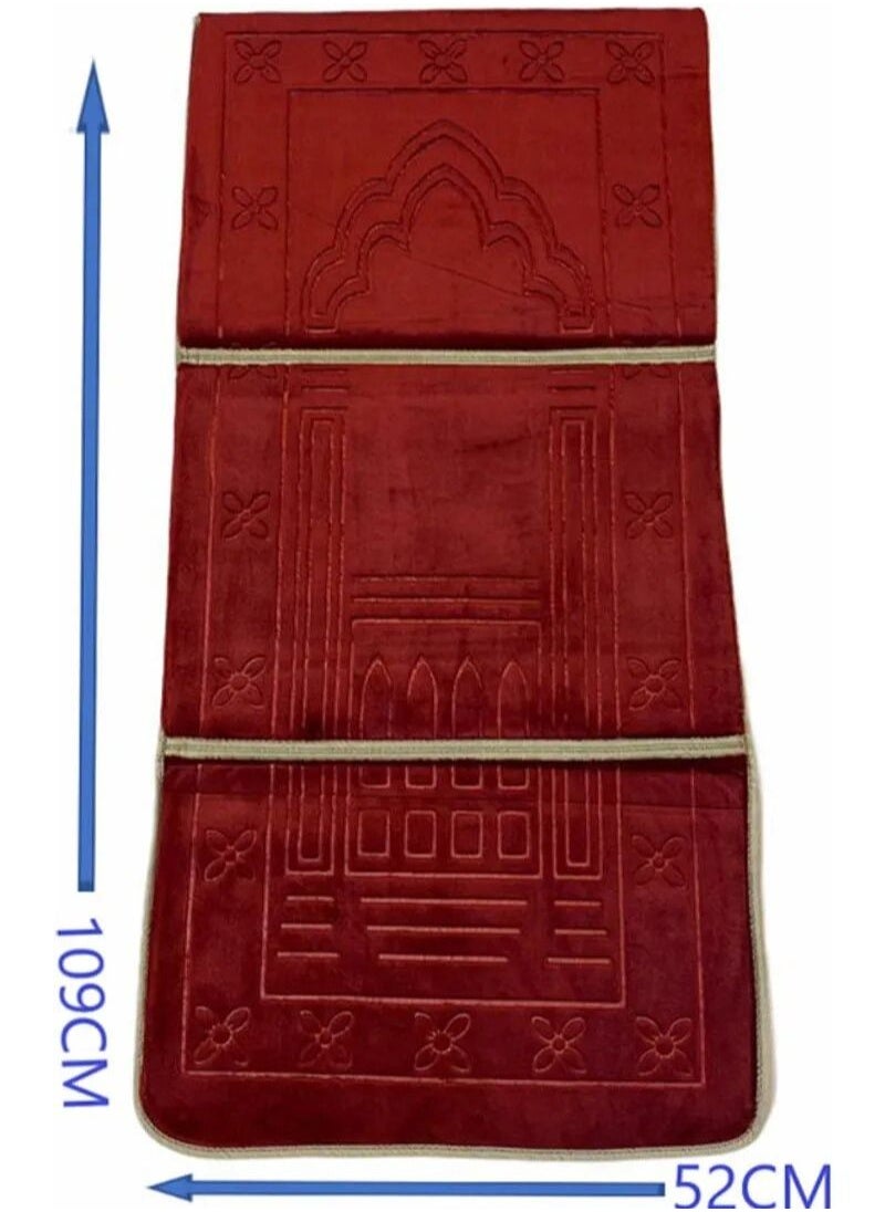 روشن سجادة صلاة ومسند ظهر قابلين للطي  - Image 2