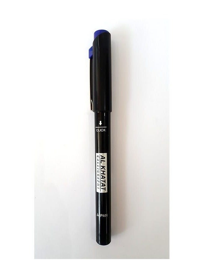 Al Khatat Blue Calligraphy Pen 3.0  pack of 3 - Image 1
