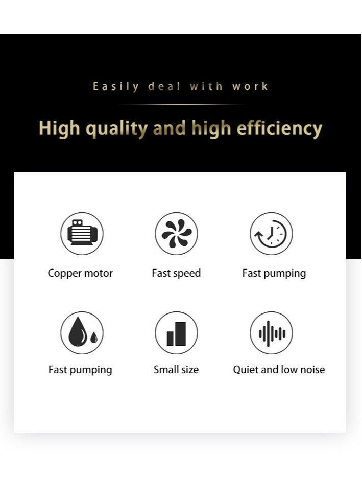 مضخة استخلاص ونقل الزيت 12 فولت 100 واط – مضخة شفط وقود منخفضة الضوضاء للسيارات والشاحنات والقوارب والدراجات النارية، مزودة بأنبوبين - Image 5