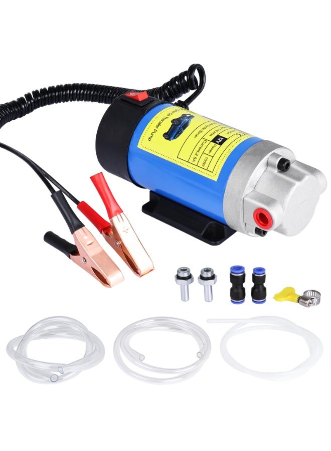 12V 100W Electric Oil Extractor Pump with Tubes, Diesel Fluid Transfer Pump for Car, Marine, RV, Boat, Motorcycle - Image 1