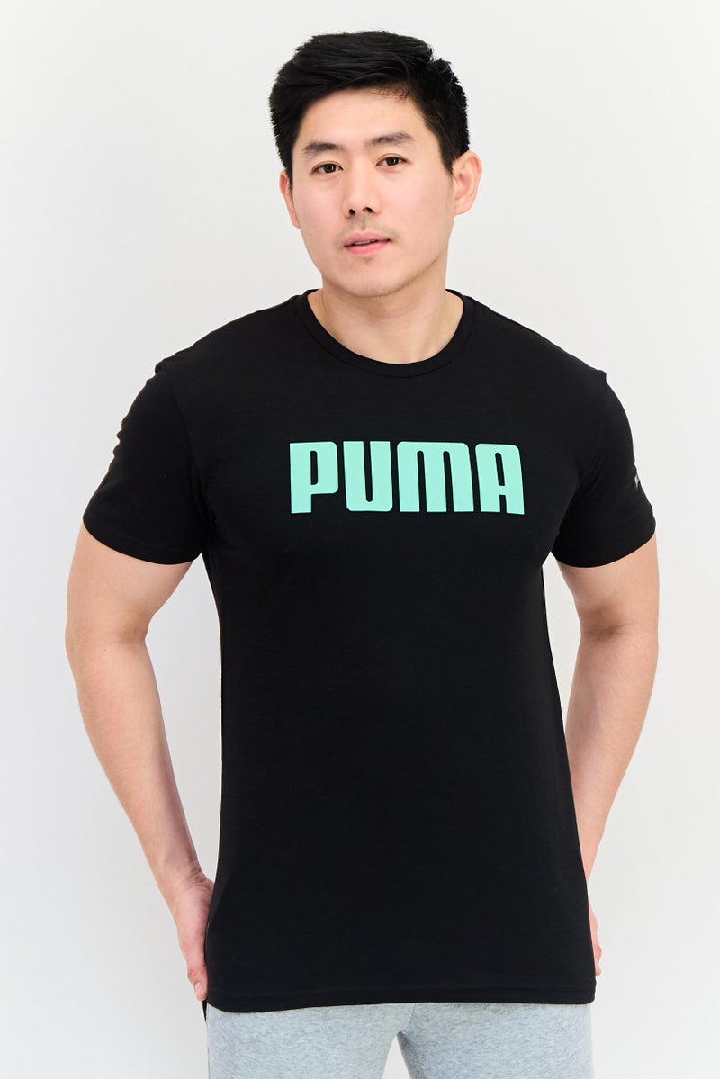 PUMA Men Sportswear Fit Brand Logo Outdoor T-Shirt, Black - Image 1