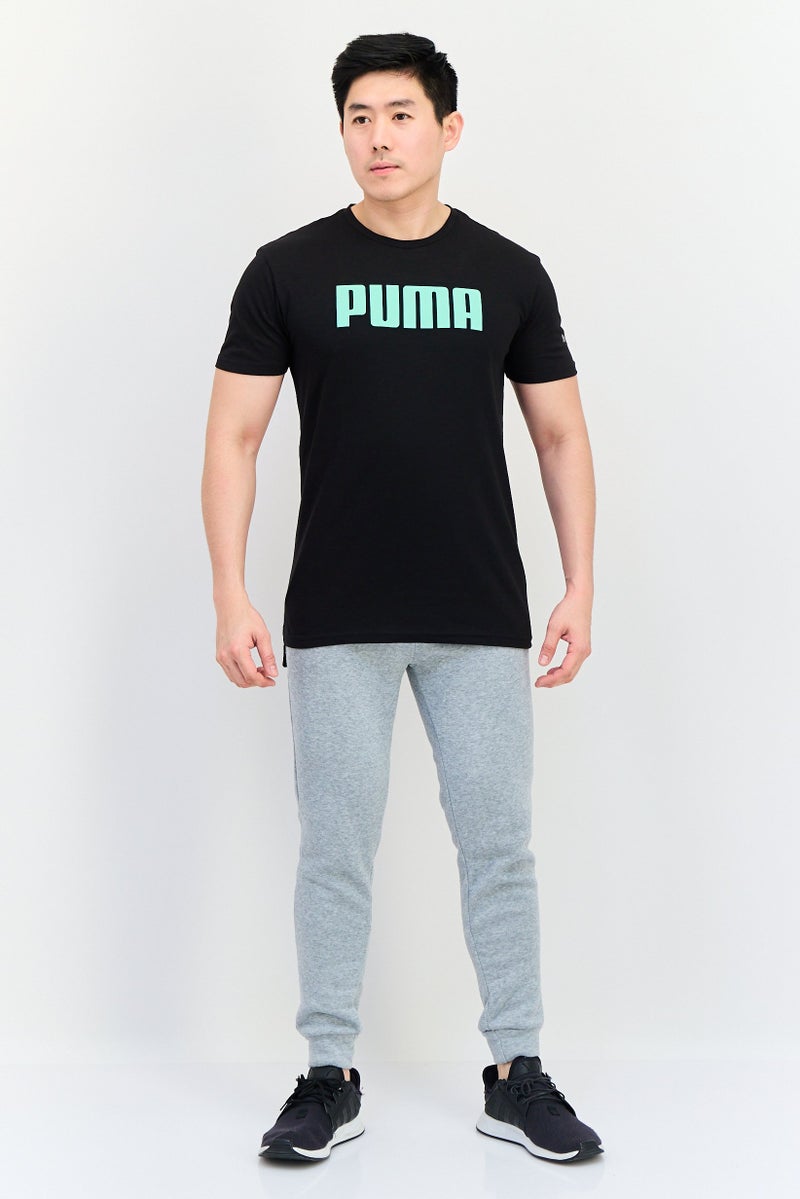 PUMA Men Sportswear Fit Brand Logo Outdoor T-Shirt, Black - Image 4