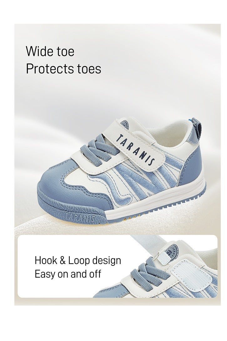 تارانيس Taranis Children's Shoes Blue Checkerboard Toddler Sneakers Color - Accent Baby Trainers - Image 3