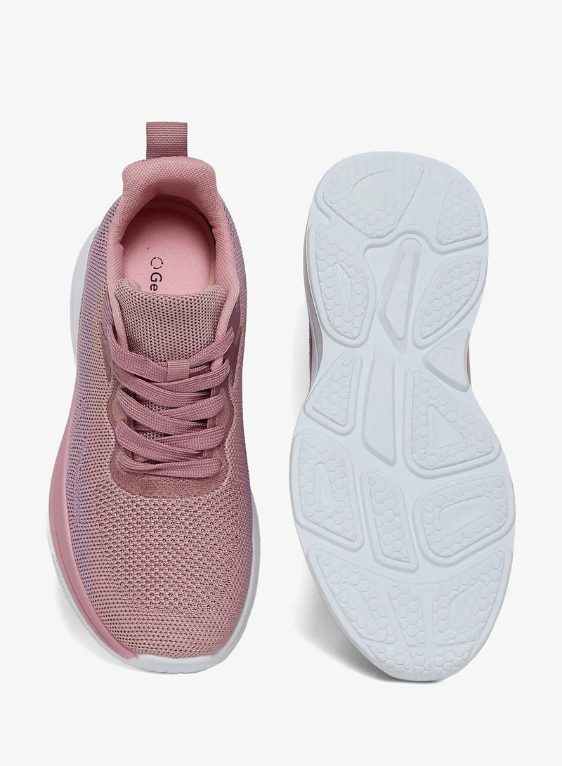 Geoomnii PINK GEOOMNII All-Day Comfort with Sports Shoes for Women – Breathable Mesh, Cushioned Insole, Lightweight Feel, Non-Slip Grip, Flexible Fit for Women | Best Price UAE