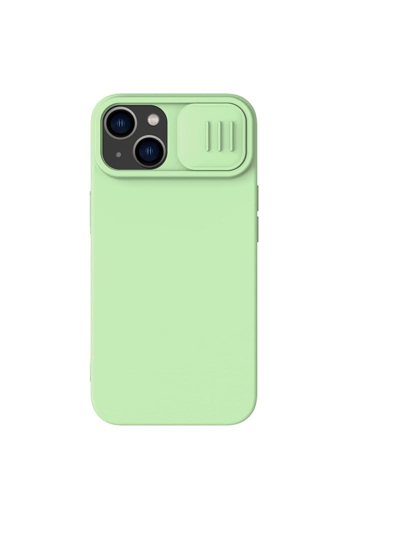 Nillkin CamShield Silky Magnetic Silicone Case For iphone 14 Plus -Mint Green - Image 1