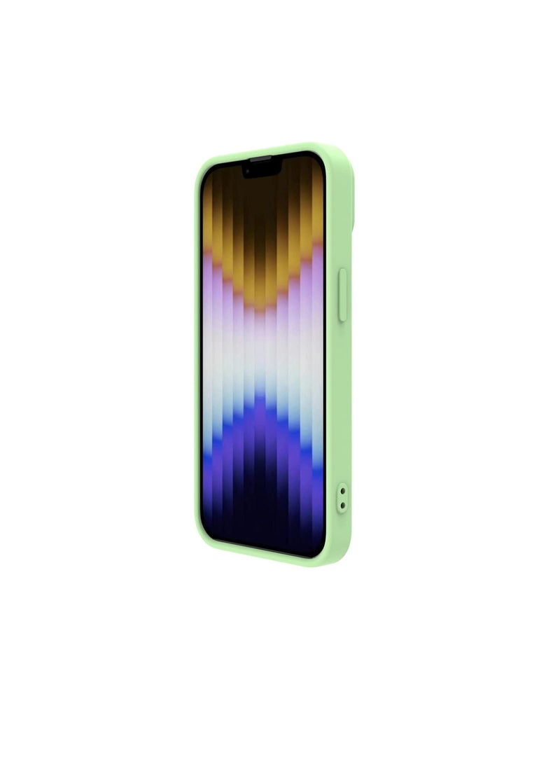 Nillkin CamShield Silky Magnetic Silicone Case For iphone 14 Plus -Mint Green - Image 3