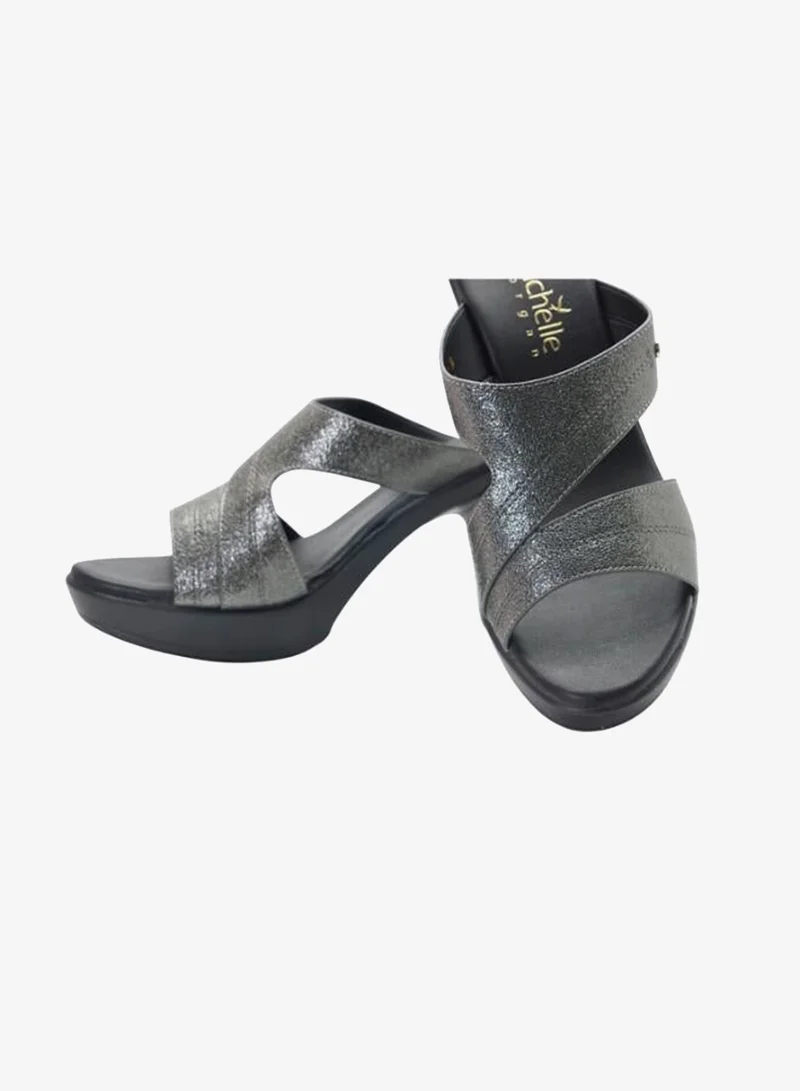 Michelle Morgan 092-3058 Michelle Morgan Ladies High Heel Sandals 514RL517 Pewter