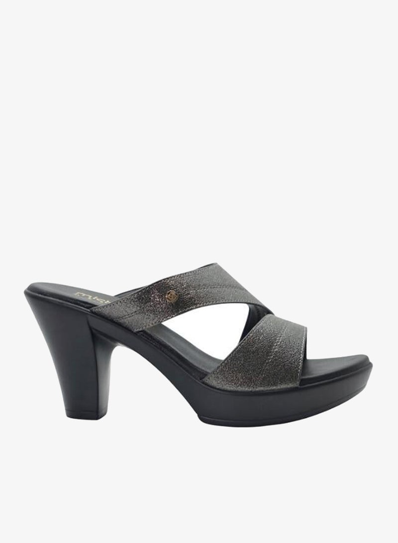 ميشيل مورجان 092-3058 Michelle Morgan Ladies High Heel Sandals 514RL517 Pewter - Image 1