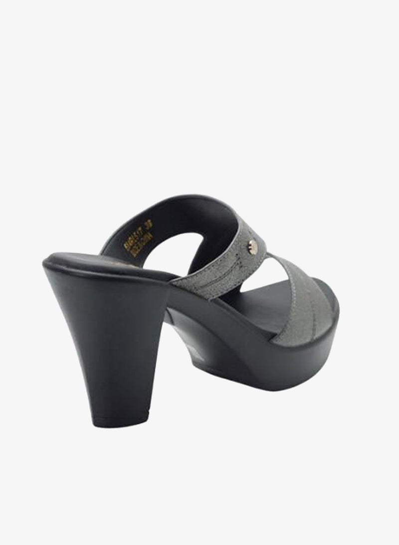 ميشيل مورجان 092-3058 Michelle Morgan Ladies High Heel Sandals 514RL517 Pewter - Image 4