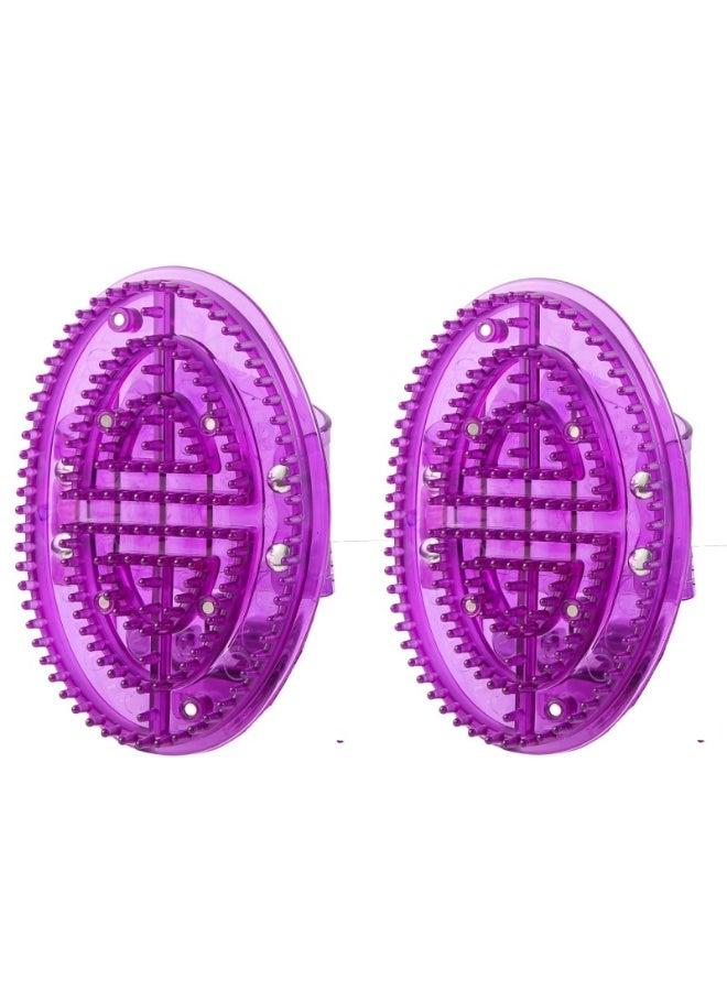 إسكدنيا Scorpion Brush Five Elements Meridian Brush Body Beauty Leg Brush Leg Scraping Capricorn Brush Abdominal Leg Meridian Massager Chest Brush 2 meridian brushes with magnetic (purple) + meridian map + - Image 2