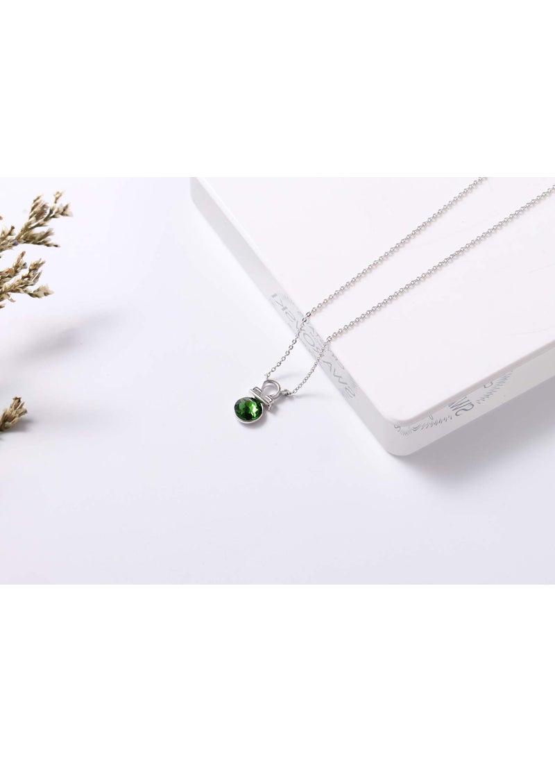 PLATO H Zodiac Sign Symbol Necklace, Wish Crystal Birth Stone Pendant, Gifts for Women Lady, Gifts for Her Valentines Day Anniversary Christmas  - Image 2