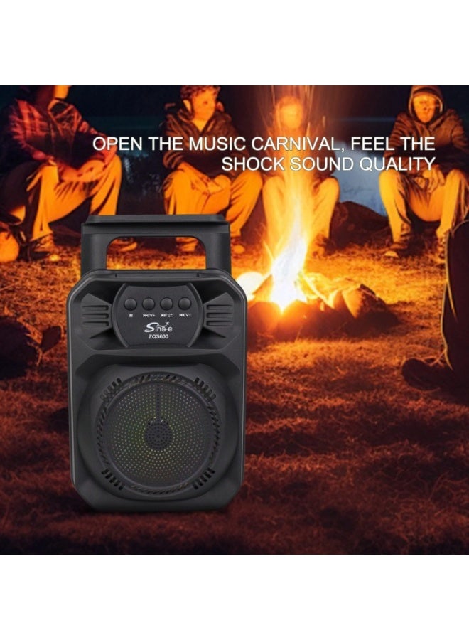 singe Portable Super Bass Bluetooth Speaker 10W Light 6.5 Inch ZQS603 - Image 3