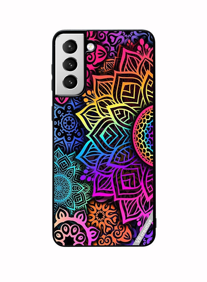 VR CREATIVE Protective Case Cover For Samsung Galaxy S22 Plus 5G Mandala Design Multicolour - Image 1
