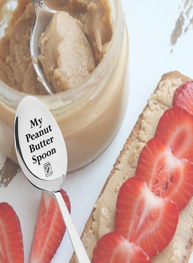 yaozeio Spoon Gift for Mom Dad Birthday Gifts for Boyfriend Husband Gifts from Wife Girlfriend Bday Gift for Friendship Coworker Christmas Gifts for Peanut Lover Gifts My Peanut Butter Spoon Gift - Image 5