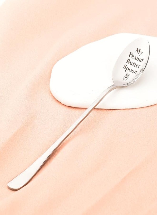 yaozeio Spoon Gift for Mom Dad Birthday Gifts for Boyfriend Husband Gifts from Wife Girlfriend Bday Gift for Friendship Coworker Christmas Gifts for Peanut Lover Gifts My Peanut Butter Spoon Gift - Image 3