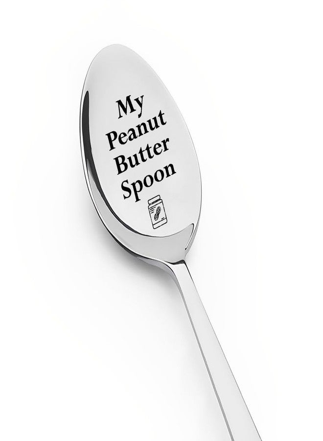 yaozeio Spoon Gift for Mom Dad Birthday Gifts for Boyfriend Husband Gifts from Wife Girlfriend Bday Gift for Friendship Coworker Christmas Gifts for Peanut Lover Gifts My Peanut Butter Spoon Gift - Image 1