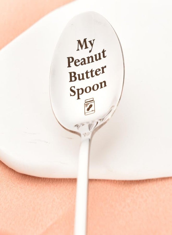 yaozeio Spoon Gift for Mom Dad Birthday Gifts for Boyfriend Husband Gifts from Wife Girlfriend Bday Gift for Friendship Coworker Christmas Gifts for Peanut Lover Gifts My Peanut Butter Spoon Gift - Image 2
