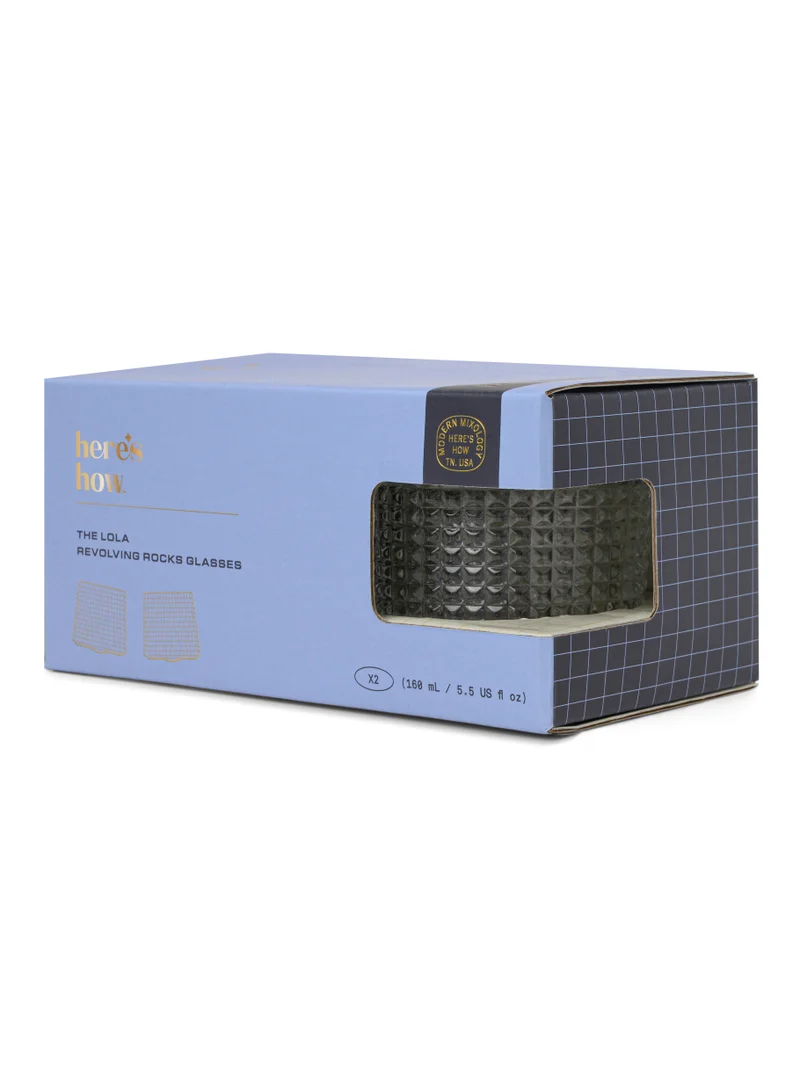 Here's How The Lola Revolving Rocks Glass - Set of 2