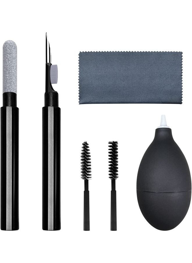 Hot-selling Bluetooth Headset Cleaning Pen Suitable For Airpods Earplugs Mobile Phone Computer Cleaning And Cleaning Set-Color:Black Suit  - Image 1