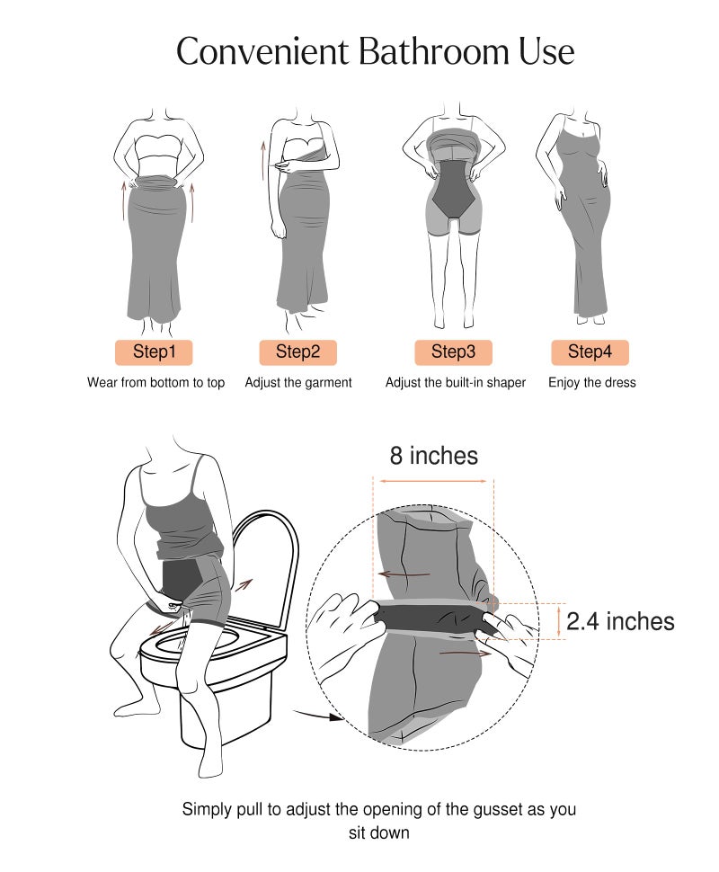 Popilush Formal Cocktail Dress - Shapewear Long Sleeve Maxi Dresses for Women Fall Square Neck Bodycon Dress Built-in Bra Black - Image 5