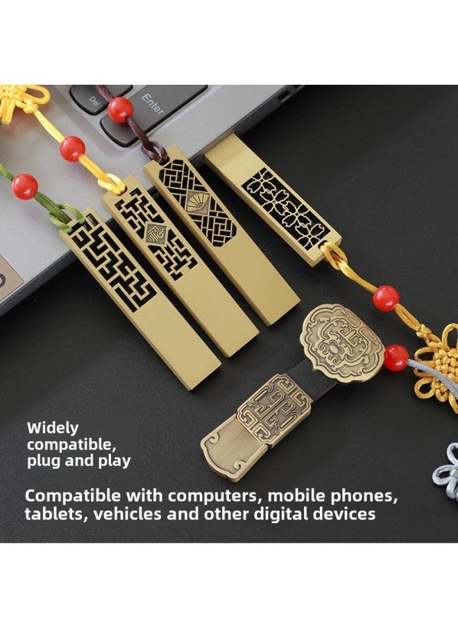 Chinese Style U Disk 16g Bidding Creative Antique 32g Exhibition Enterprise School 64G High Speed Disk-Color:Xiangyun-Capacity:Can Set 128m-256g Different Styles  - Image 3