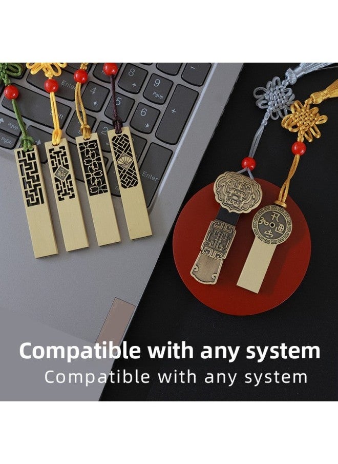 Chinese Style U Disk 16g Bidding Creative Antique 32g Exhibition Enterprise School 64G High Speed Disk-Color:Xiangyun-Capacity:Can Set 128m-256g Different Styles  - Image 5