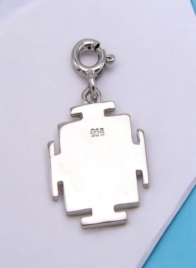 LBV 925 Sterling Silver Red Laxmi Ji Yantra Charm For Girls and Women - Image 2