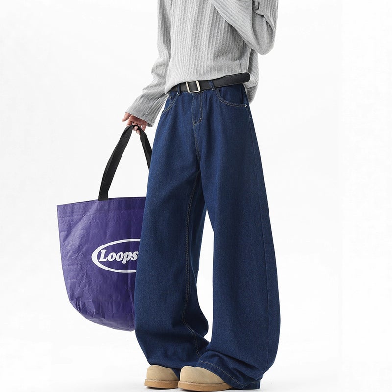 Unisex Casual Daily Denim Jeans - Image 4
