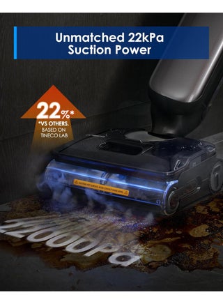 Floor One S9 Artist Steam Wet Dry Vacuum Cleaner, High-temp Steam Cleaning, 22kPa Suction, 360° SmoothDrive, Anti-Tangle Design, 185°F Flashdry, Long Runtime, 180° Lay-Flat 1 L 285 W FW2A1500AE Grey - view 3