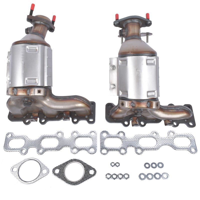 30584 30585 Left Right Catalytic Converter Replacement for Ford Explorer FLEX Taurus Lincoln MKS MKT MKZ 35L 37L OE 674255 674256 19516 19517 EPA Compliant Weonefit